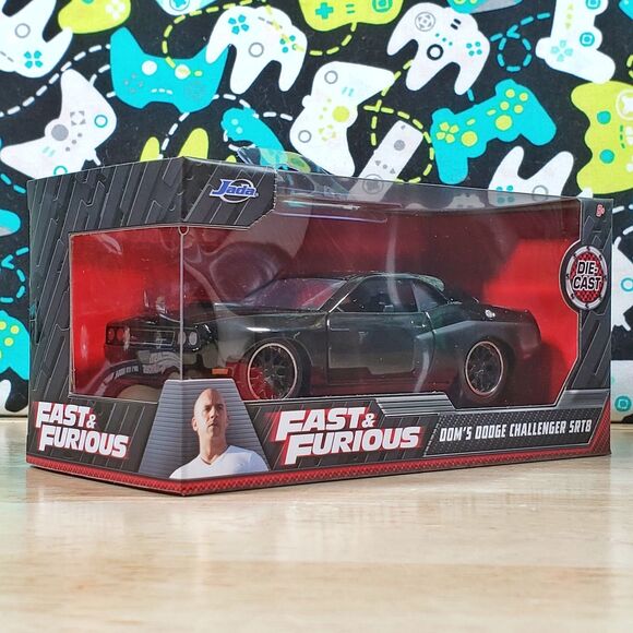 Jada Fast and the Furious Dom's Dodge Challenger SRT8 2021 1:32 Diecast Car New - Picture 4 of 11